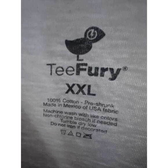 TeeFury Womens Juniors Gray Graphic T-Shirt 2XL Cotton Stretch Novelty Funny New - Picture 3 of 3